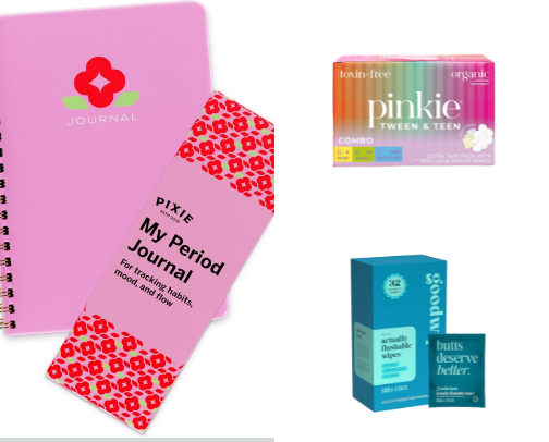 Teens First Period Kit cover photo collage