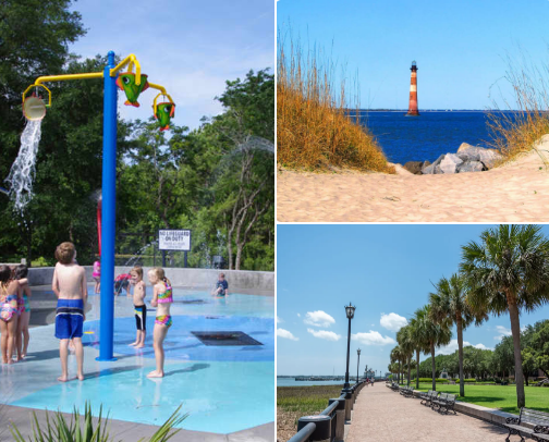 Favorite Family-Friendly Outdoor Activities in Charleston cover photo collage