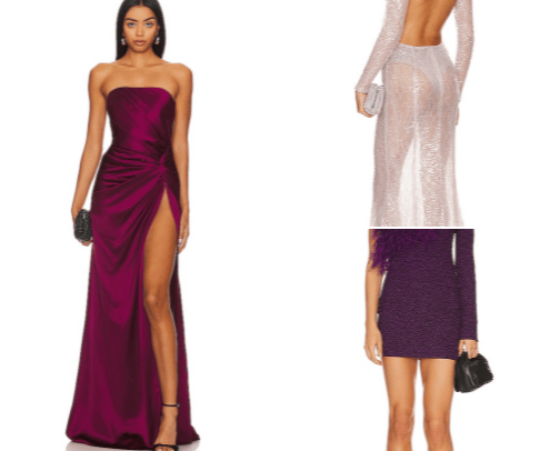 New Year party dresses cover photo collage