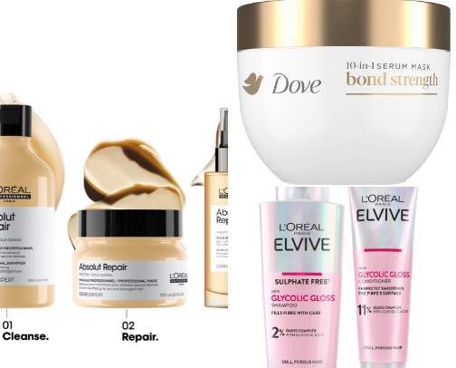 affordable hair products for long, healthy hair 💆🏼‍♀️ cover photo collage