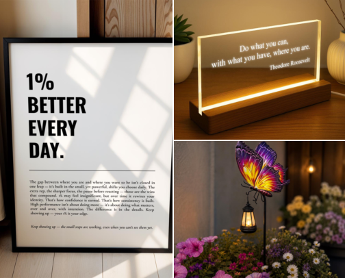 Cozy Home & Garden Decor cover photo collage