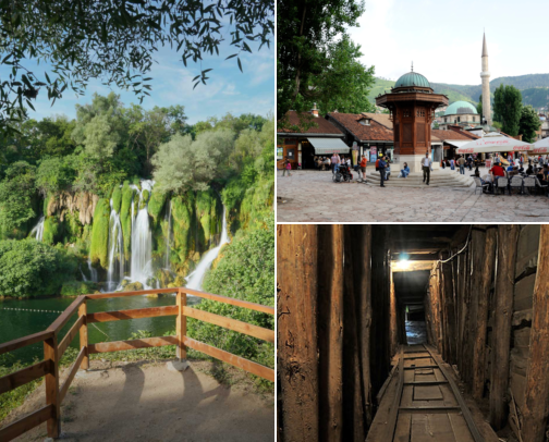 Bosnia - must visit places 🇧🇦 cover photo collage