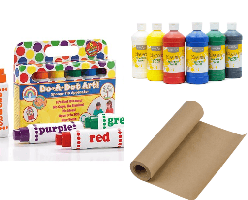 art supplies for kids cover photo collage