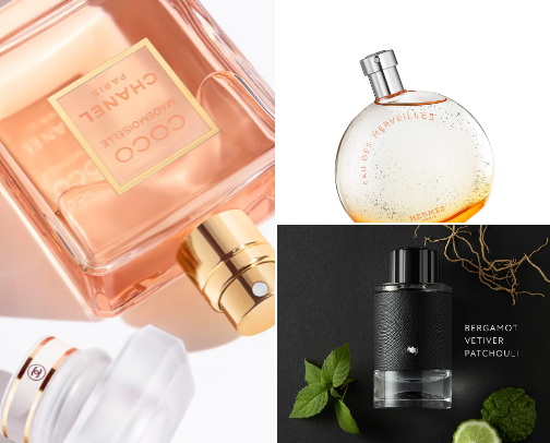 Timeless fragrances cover photo collage