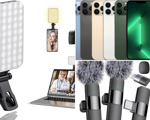 Content creator must haves! On a budget! cover photo collage