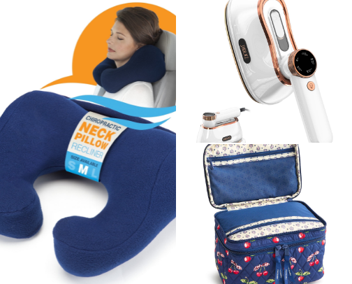 Travel girl essentials cover photo collage