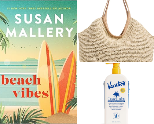 Beach Bag Approved: Summer Romance Reads & Accessory List cover photo collage