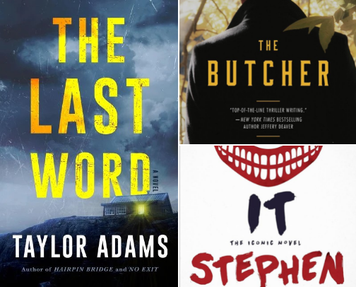 Thriller books cover photo collage