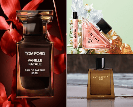 women's perfumes💗 cover photo collage