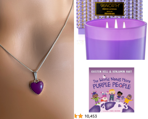 The Power of Purple! cover photo collage