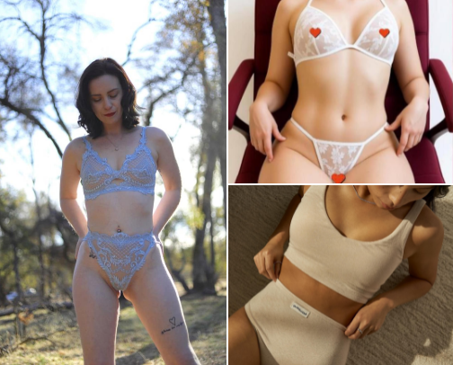 Undergarments cover photo collage