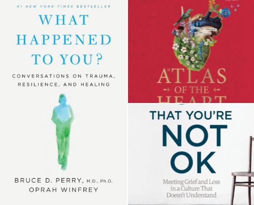Therapist Book Recs cover photo collage