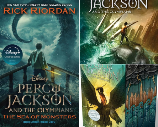Favorite Book Reco’s: Percy Jackson cover photo collage