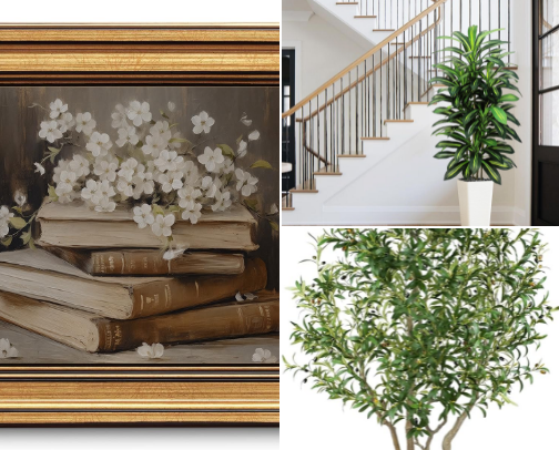 Elegant & Natural Home Decor cover photo collage