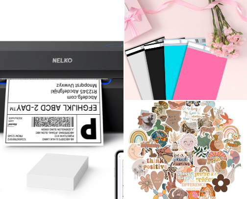 Small business baddie essentials👩🏻‍💻 cover photo collage