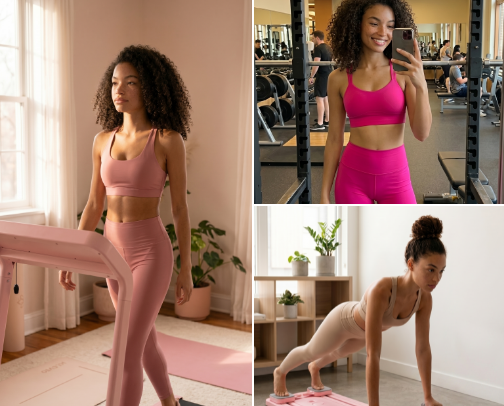 Home gym essentials🤸🏽‍♀️ cover photo collage