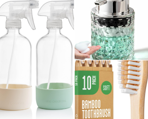 🌿 Low Tox Bathroom Essentials (Clean + Non-Toxic Home) cover photo collage
