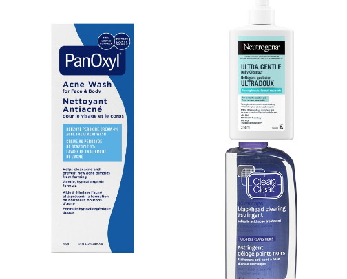 Skincare for ance prone skin cover photo collage