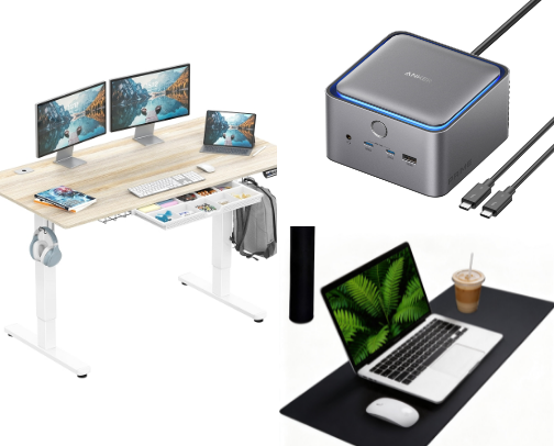 Desk and Productivity cover photo collage