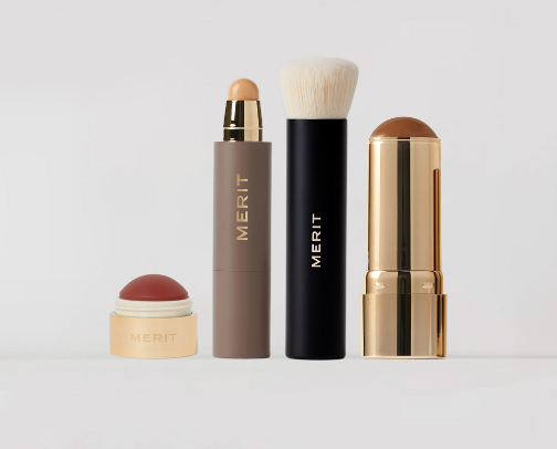 5 Min Makeup with Merit cover photo collage