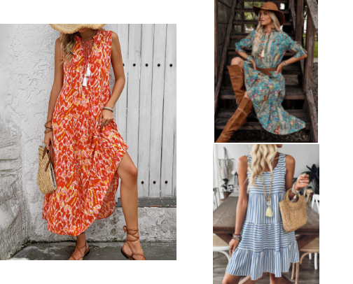Boho, Maxi & Midi Dresses You'll Love cover photo collage