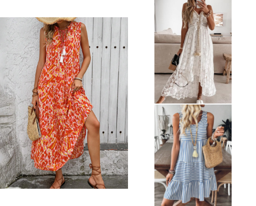 Boho, Maxi & Midi Dresses I Love cover photo collage