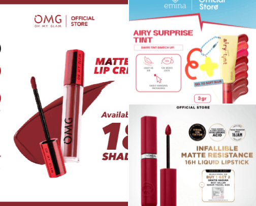 Lipmatte | Liptint rating 1000/10 cover photo collage