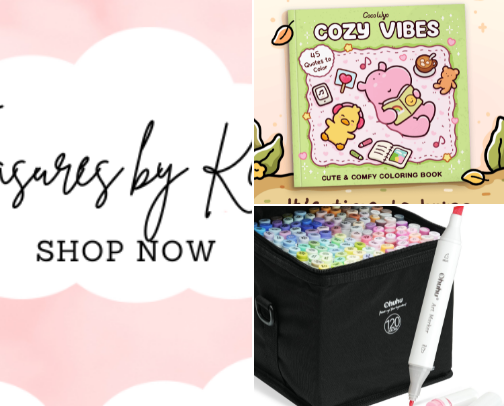 Cute coloring for cute colorers! cover photo collage