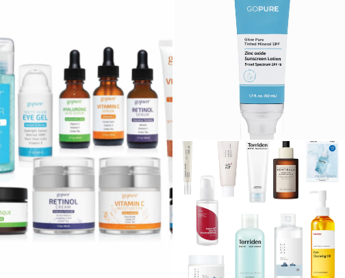 Skincare cover photo collage