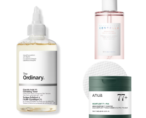 “drop your skincare routine” cover photo collage