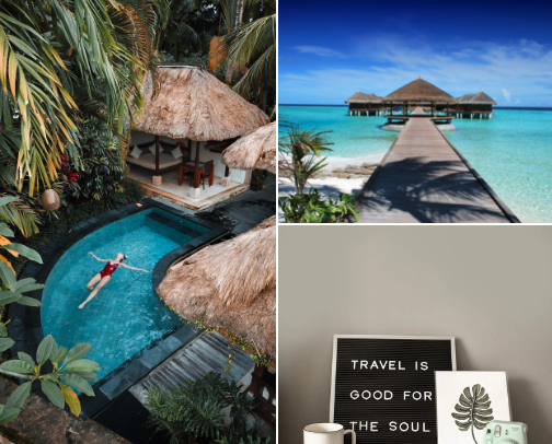 Smart travellers essentials ✈️ cover photo collage