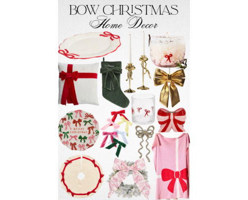 Christmas Bow Decor cover photo collage