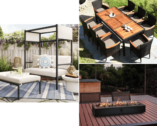 outdoor living🏡 cover photo collage