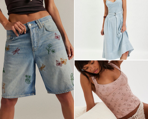 Cute Coquette and Cottage core Free People Clothes cover photo collage