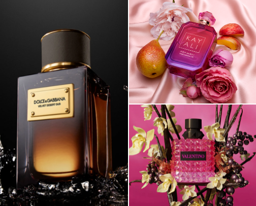 Women's perfumes for all occasions cover photo collage