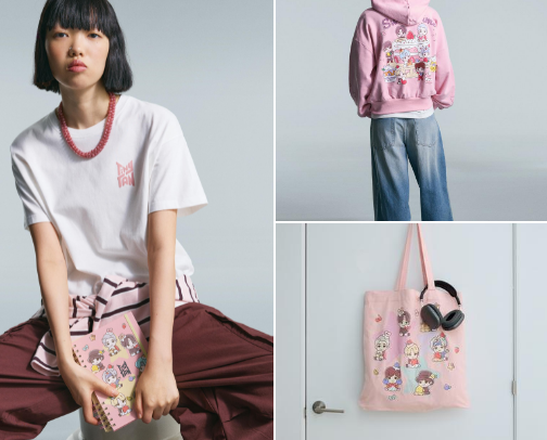 Bershka X TinyTan Collection cover photo collage