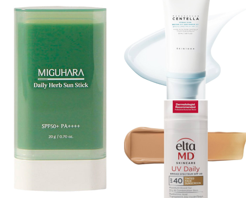 Sunscreen for oily/acne prone skin cover photo collage