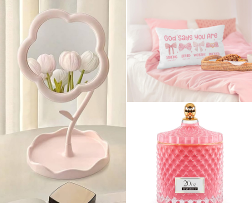 Decorate Like a Doll: Coquette Room Ideas that Feel like a Fairytale. cover photo collage