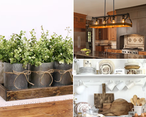 Farmhouse decor cover photo collage