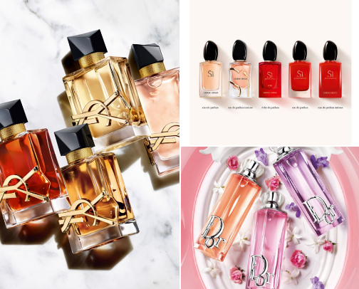 ​"Must-Have Elegant Perfumes for Her" cover photo collage
