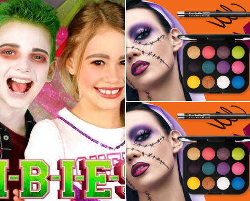 🎃 Halloween 👻🧟‍♂️ Makeup & Hair 💀🕷️ cover photo collage