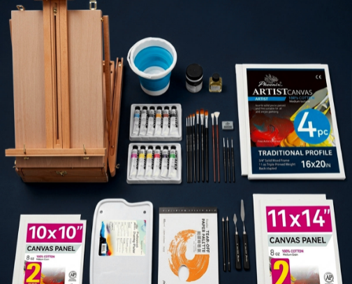 152 Piece Art Kit cover photo collage