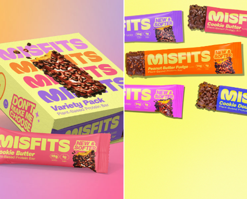 Misfits brand*.
Healthy and high protein bars!. cover photo collage
