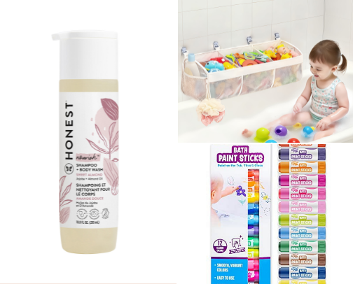 Toddler bath time🛁 (make it fun and safe) cover photo collage