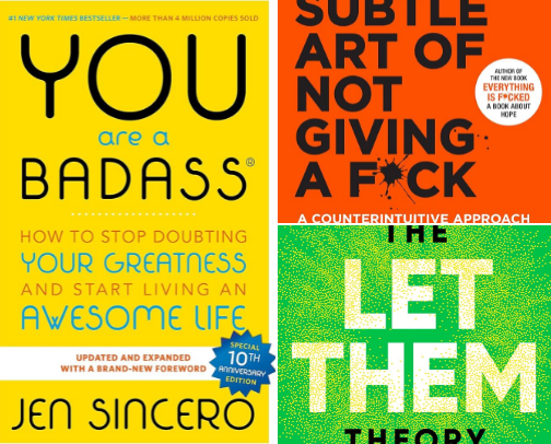 Personal Development Books cover photo collage