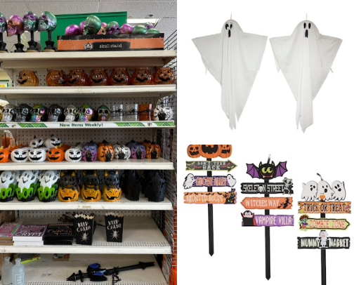 Spooky season dollar tree cover photo collage