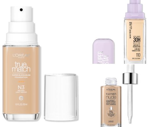 AFFORDABLE ACNE SAFE MAKEUP cover photo collage