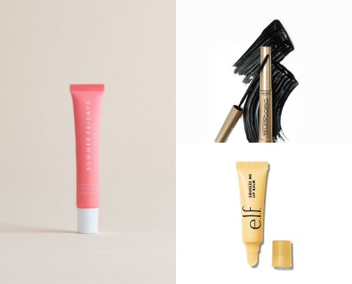 beauty products ✨🩷 cover photo collage