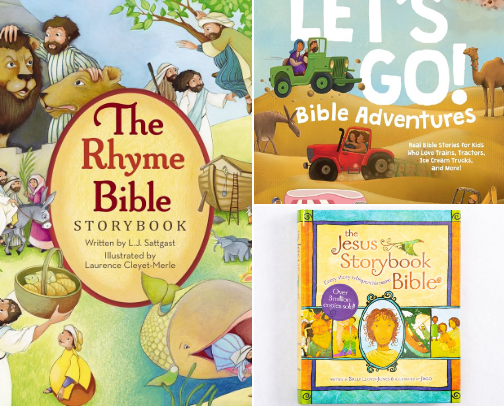 Children's Bibles and Devotionals for Ages 2-6 cover photo collage