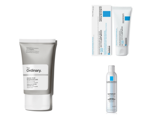 Skin calming collection cover photo collage